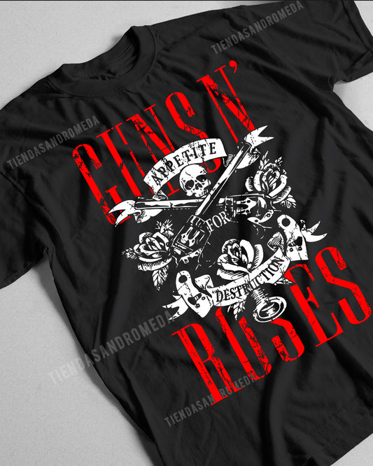 Camiseta Guns And Roses Rock