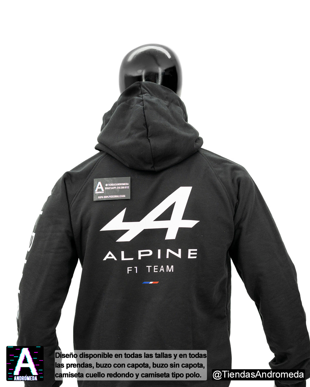 Buzo con capota Alpine F1