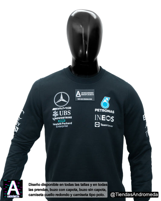 Buzo cuello redondo Mercedes Benz F1