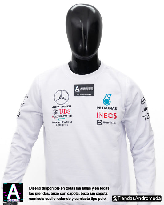 Buzo Cuello Redondo Mercedes Benz F1