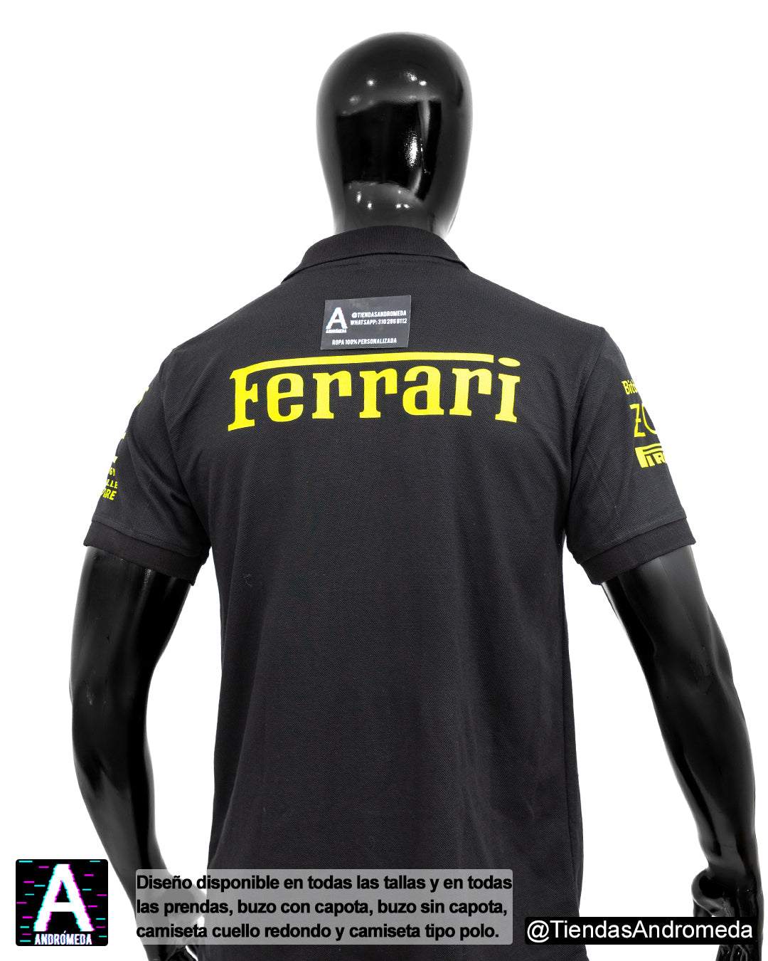 Camiseta tipo Polo Ferrari 1