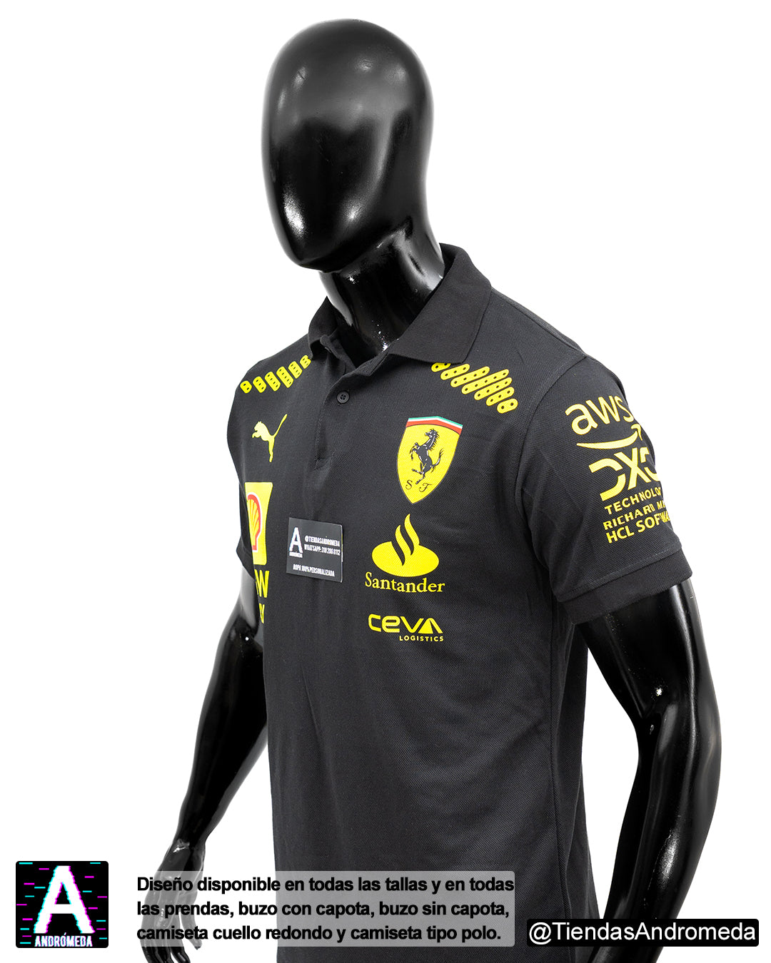 Camiseta tipo Polo Ferrari 1